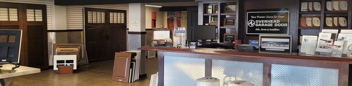 AV Overhead Garage Door showroom and online garage door service request form make buying and service requests so simple.