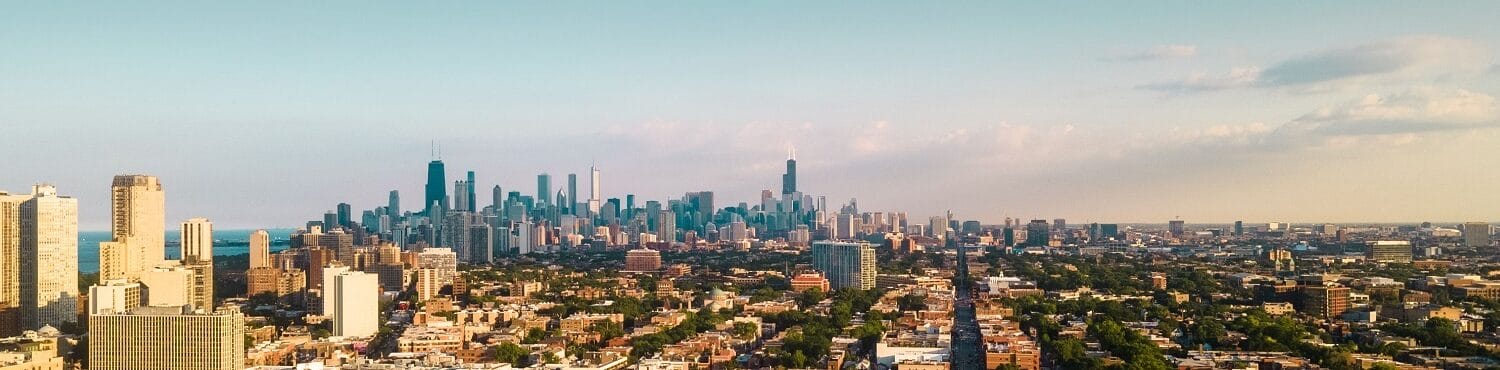 Chicago skyline, AV Overhead Garage Door is a leading garage door distributor for the Chicago area