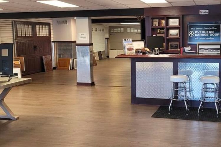 The AV Overhead Garage Door showroom offers customers a great resource for selecting the perfect garage door products